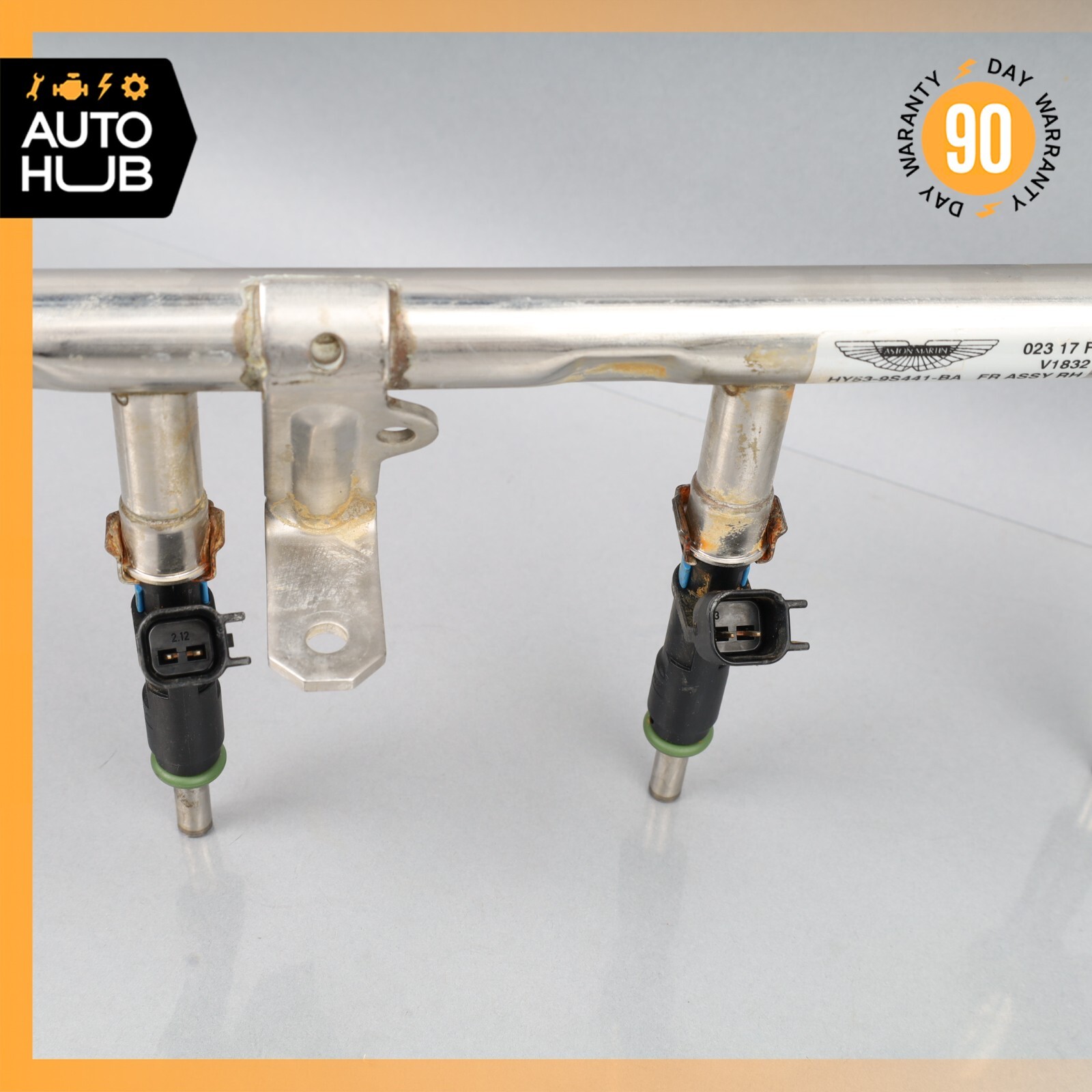 Aston Martin DBS DB11 5.2L V12 Right Fuel Injection Rail Line w/ Injectors OEM