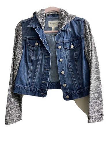 Jessica Simpson jean jacket black and 