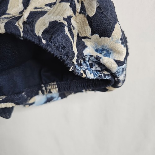 TAMARA H Floral Blouse Tunic Top NAVY BLUE size 1X Fairy Boho Bloomcore Whimsy - Picture 4 of 7