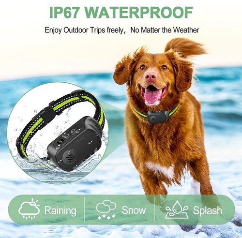 Rechargeable Dog Bark Collar with Beep Vibration and Shock,Anti Barking Collar - Picture 6 of 16