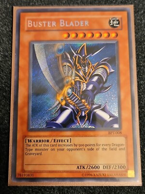 Yugioh! LP Buster Blader - BPT-008 - Secret Rare - Limited Edition Lightly Playe
