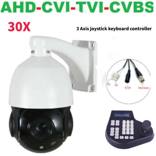 30X Zoom AHD/TVI/CVI/CVBS 1080P caméra PTZ + contrôleur clavier - Photo 1 sur 12