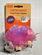 Catstages Catnip Hedgehog Plushie New Crinkle and Rattle Sonds Soft Plush