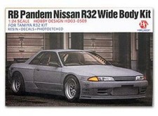 Hobby Design 124 Nissan Skyline Gt-r R32 Wide Body Kit For Tamiya From Jp 5334