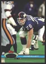 Jumbo Elliott #432 1991 Stadium Club New York Giants