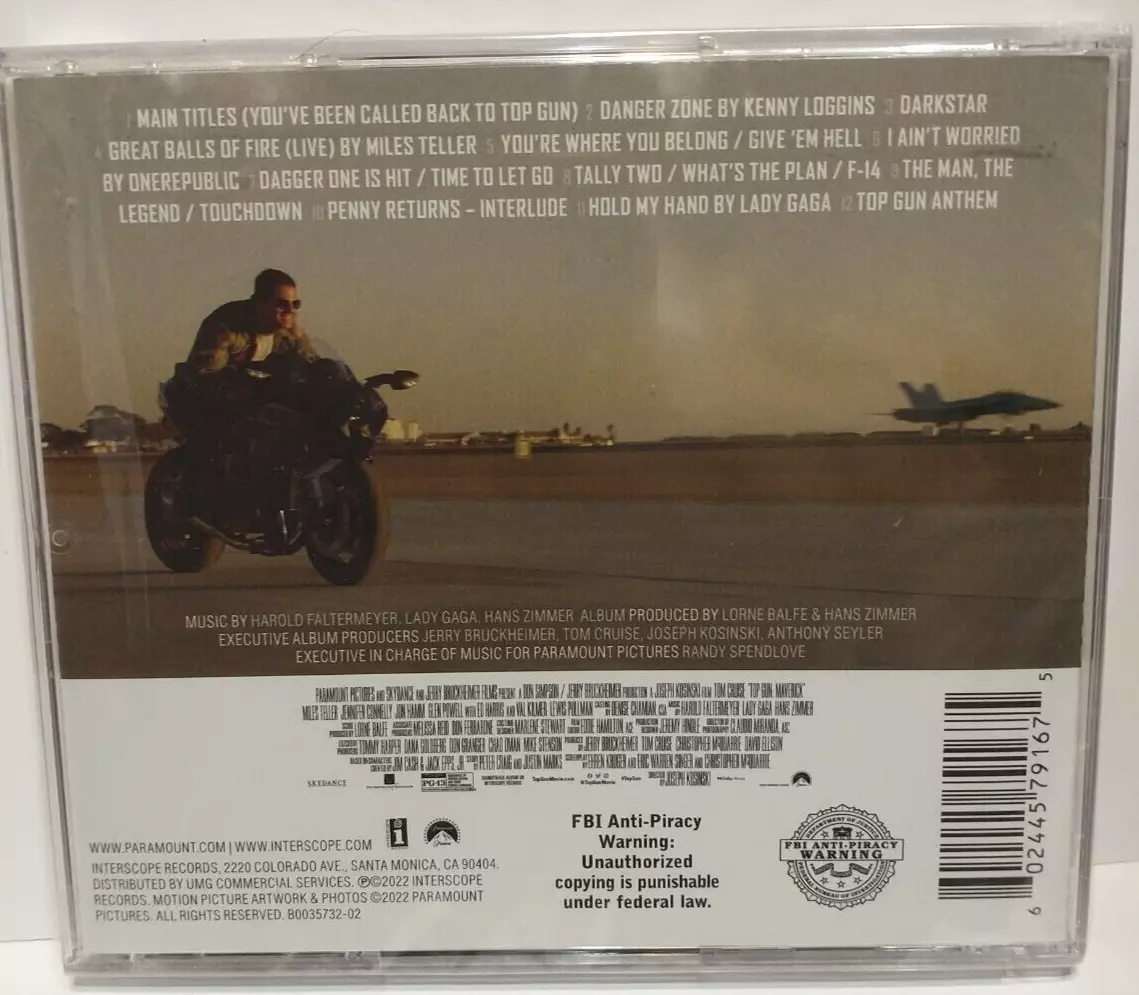 NEW Top Gun Maverick Soundtrack Target Exclusive CD w/ Poster & Alternate  Cover 602445791675