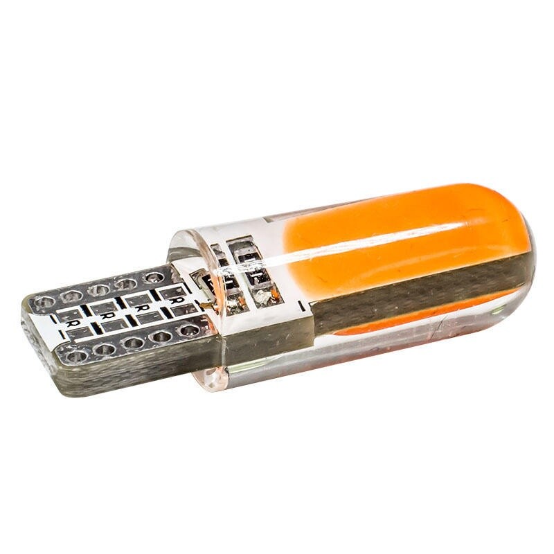 Lampadine GEL Silica CANBUS Cob Smd Luce Rosso W5w T10 Freno Tuning 12V Auto - Miniatura 2