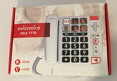 Telefono Fisso Swissvoice Xtra 1110 - Tasti Grandi, Suoneria Forte, Audio Boost, Per Anziani - Foto 6
