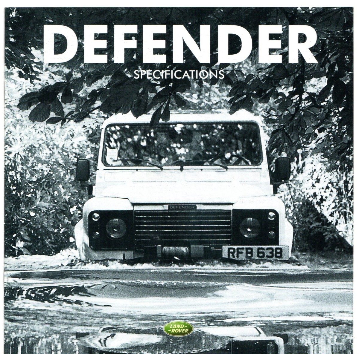 Land Rover Defender Specifications 2001-2002 UK Market Brochure 90