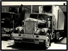 Diamond T Trucks New Metal Sign Next To Gmc Unloading Produce At Freight Dock