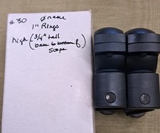 scope rings black, 1". high -no name, plain box