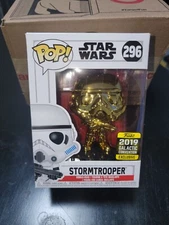 Funko Pop! Vinyl: Star Wars - Stormtrooper (Gold/Chrome) - Star Wars Celebration