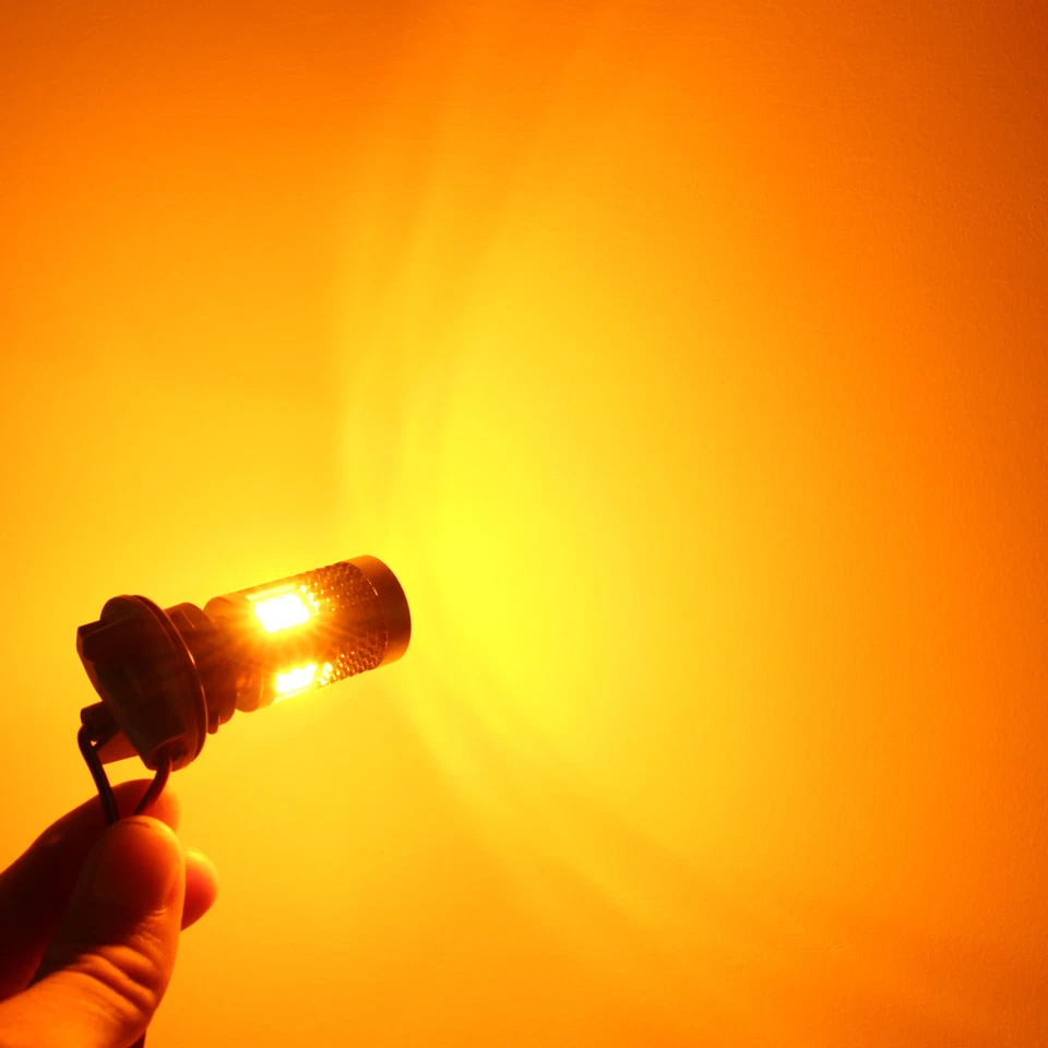 Bombilla de señal de giro de alta potencia Allá Lighting LED PY21W CANBUS sin apagón rápido Foto 4 de 4