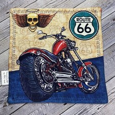 EDC HANK W/MICROFIBER BACK 8  - MOTORCYCLE ROUTE 66 HANDKERCHIEF