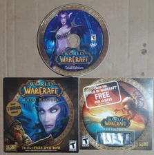 World Of Warcraft Trial Edition PC Video Game Blizzard 14 Day Free DVD-Rom PC VG
