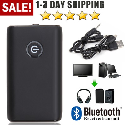 Bluetooth 5.0 Transmitter Receiver 2 IN 1 Wireless Audio 3.5mm Jack Aux Adapter