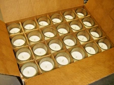 Sterno 40262 PetiteLites CandleLamp 8 Hour Glass Wax Candles Qty=48