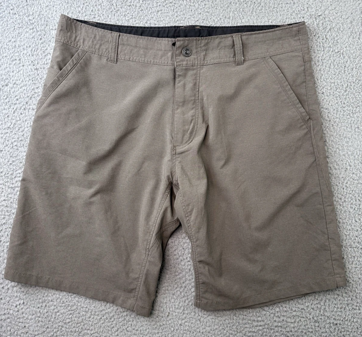 Kuhl Silencr Shorts Mens Size 38 Hiking Outdoor Cargo Zip Pockets Gray 10" Ins