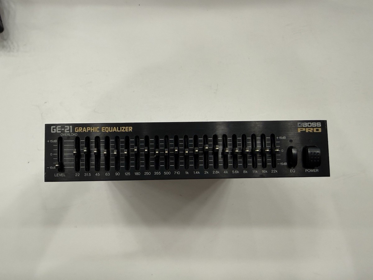 Boss GE-21 Pro Graphic Equalizer 21-Band EQ Vintage Half Rack