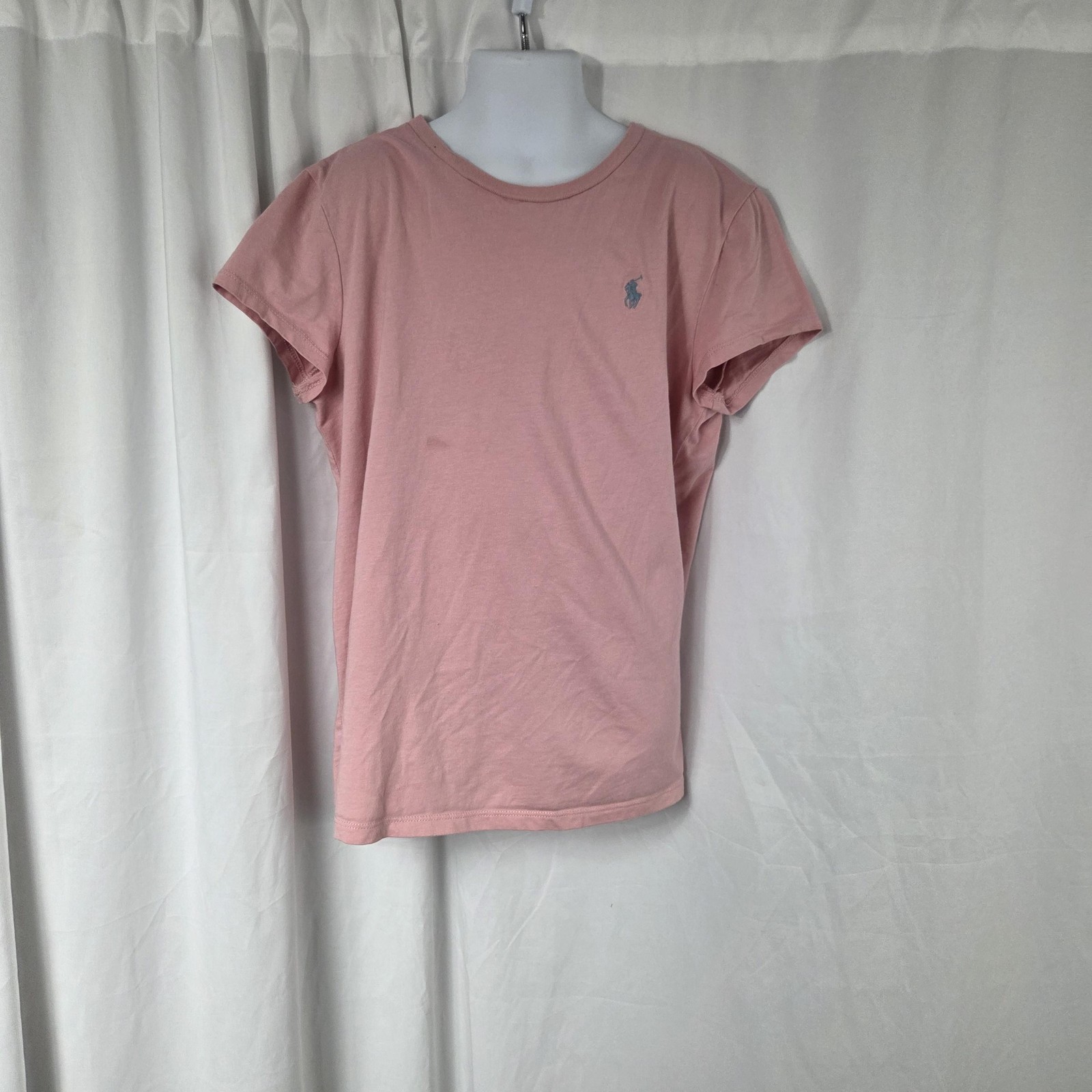 Polo Ralph Lauren Shirt Girls 16 Pink Logo Pony Graphic Tee T-Shirt Top