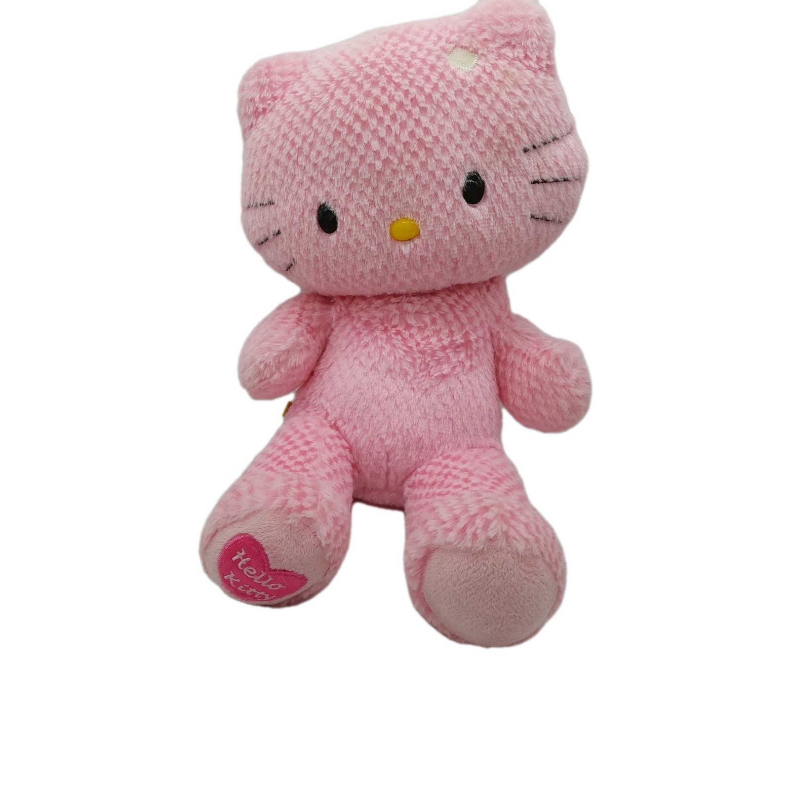 Hello Kitty Build A Bear 18 Inch Sanrio Pink Waffle Plush Retired Rare No Bow