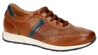 GALIZIO TORRESI 419610 19027 LACE-UP SNEAKERS SHOES MEN LACES BROWN LEATHER