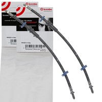 2X Brembo BremsschlÄUche Vorne Beidseitig Passend FÜR Alfa Romeo 33 Alfasud