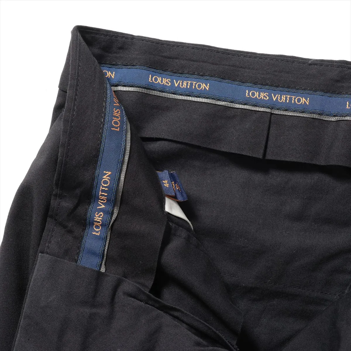 Louis Vuitton 23SS Wool & Polyester Slacks 44 Men's Black  RM231F Perforated lin thumbnail 4