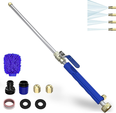 #ad Jet Nozzle High Pressure Hose Nozzle 2 In 1 High Pressure Power Washer for Hous $53.02