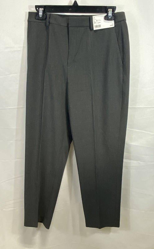 Uniqlo Women's Gray Smart Ankle Pants Tapered Stretch Size L NWT