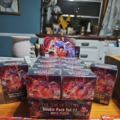 One Piece Double Pack CASE+2 Bonus Set Vol. 11  DP-11 OP-16 CASE !    NEW