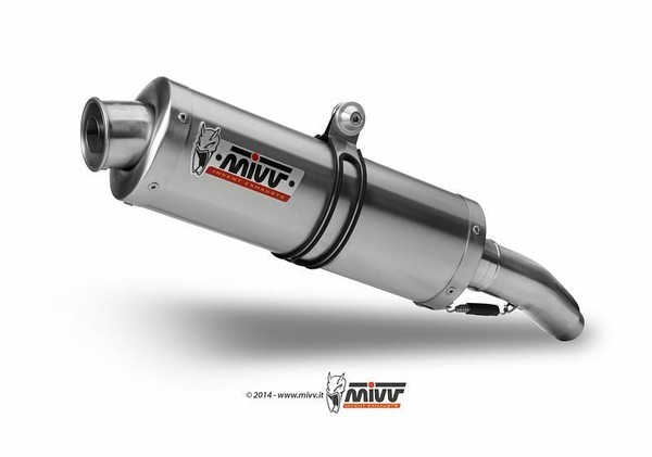 Doppelter Mivv Oval Classic Edelstahl Auspuff FüR Kawasaki Z1000.-image