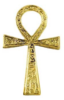 2 3/8'' x 4'' Ankh brass