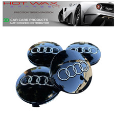 4x Audi 68mm Black Chrome Wheel Rim Center Hub Caps Replacement4b0601170a
