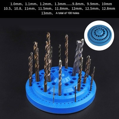 Drill Bit Storage Box for Woodworking/Cook Use Keep Countertop Clear