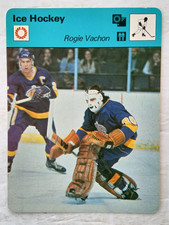 Sportscaster ICE HOCKEY Card ROGIE VACHON LA Kings #43-06 Geneva A 1979 Italy