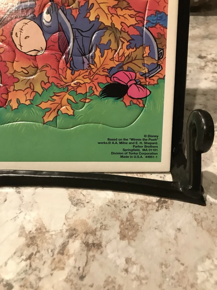 Rompecabezas Parker Bros bandeja marco Winnie the Pooh vintage Disney Foto 2 de 4