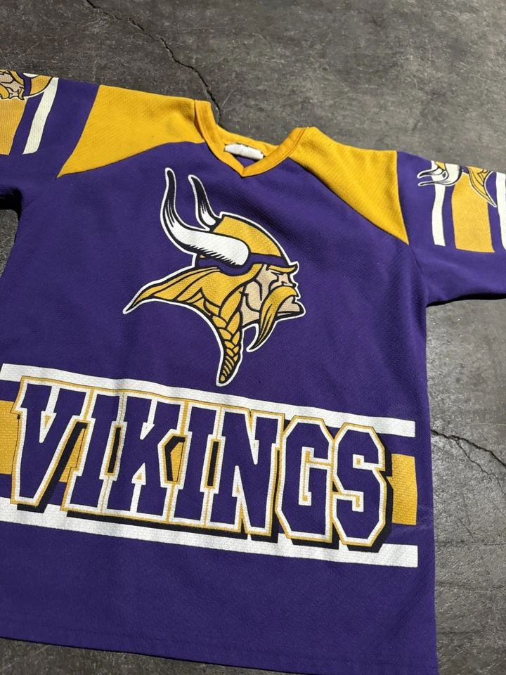 Camiseta vintage Minnesota Vikings NFL anos 80 Youth XL? - Imagem 2 de 4