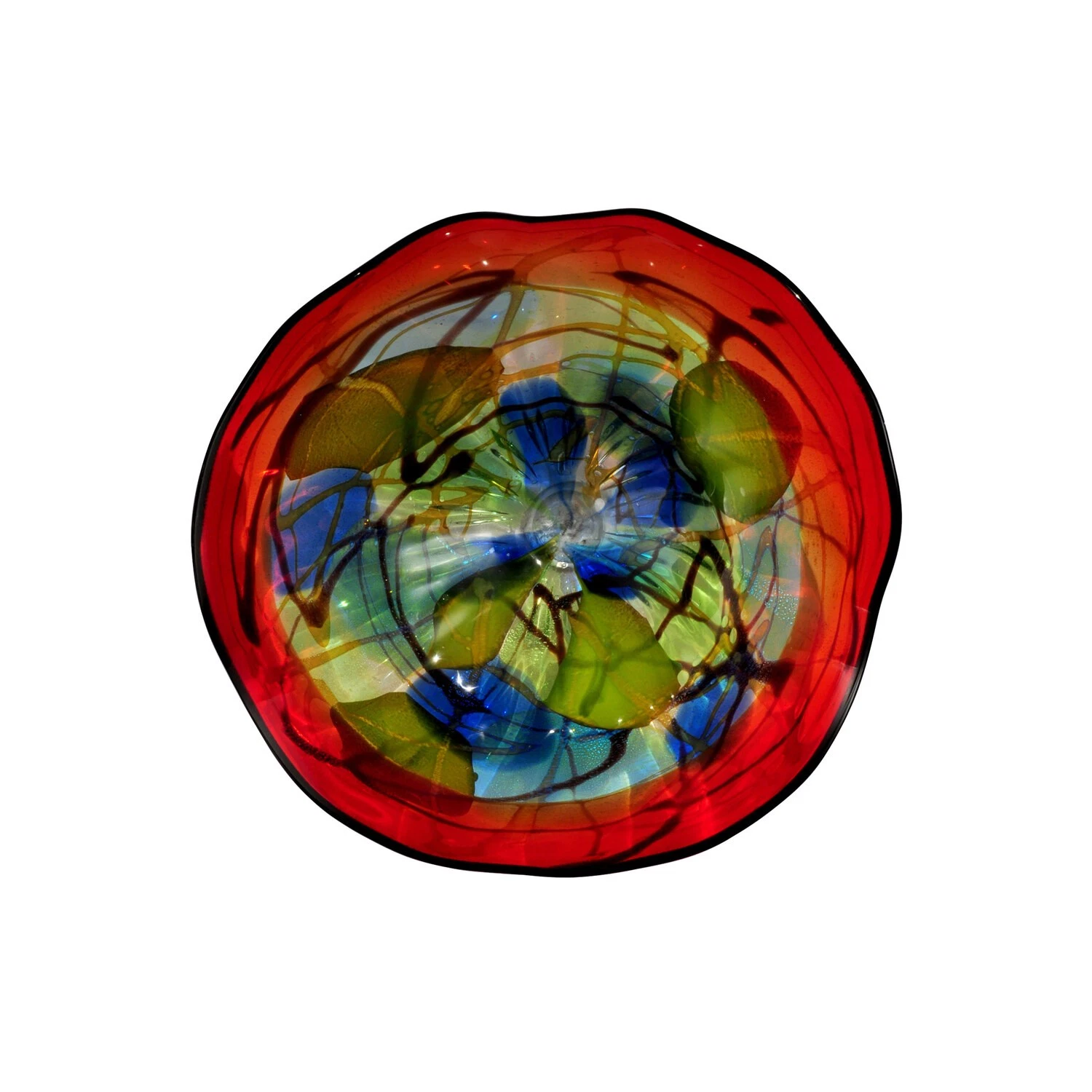 Dale Tiffany Hankley 9 inch Hand Blown Art Glass Wall Art Decor