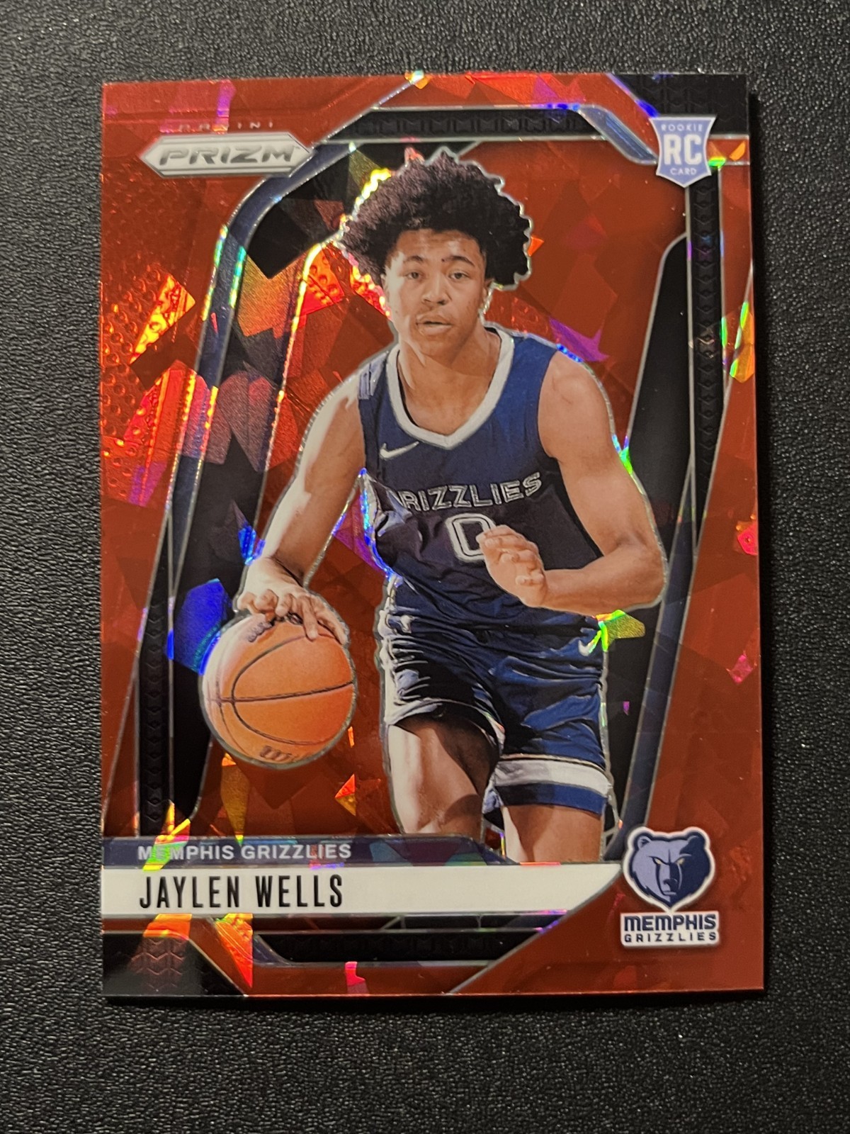 2024-25 Panini Prizm - Jaylen Wells #239 Red Ice Prizm (RC)