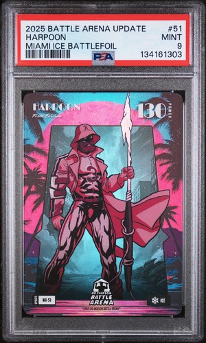Bo Jackson Battle Arena Harpoon Bryce Harper Miami Ice Battlefoil PSA 9