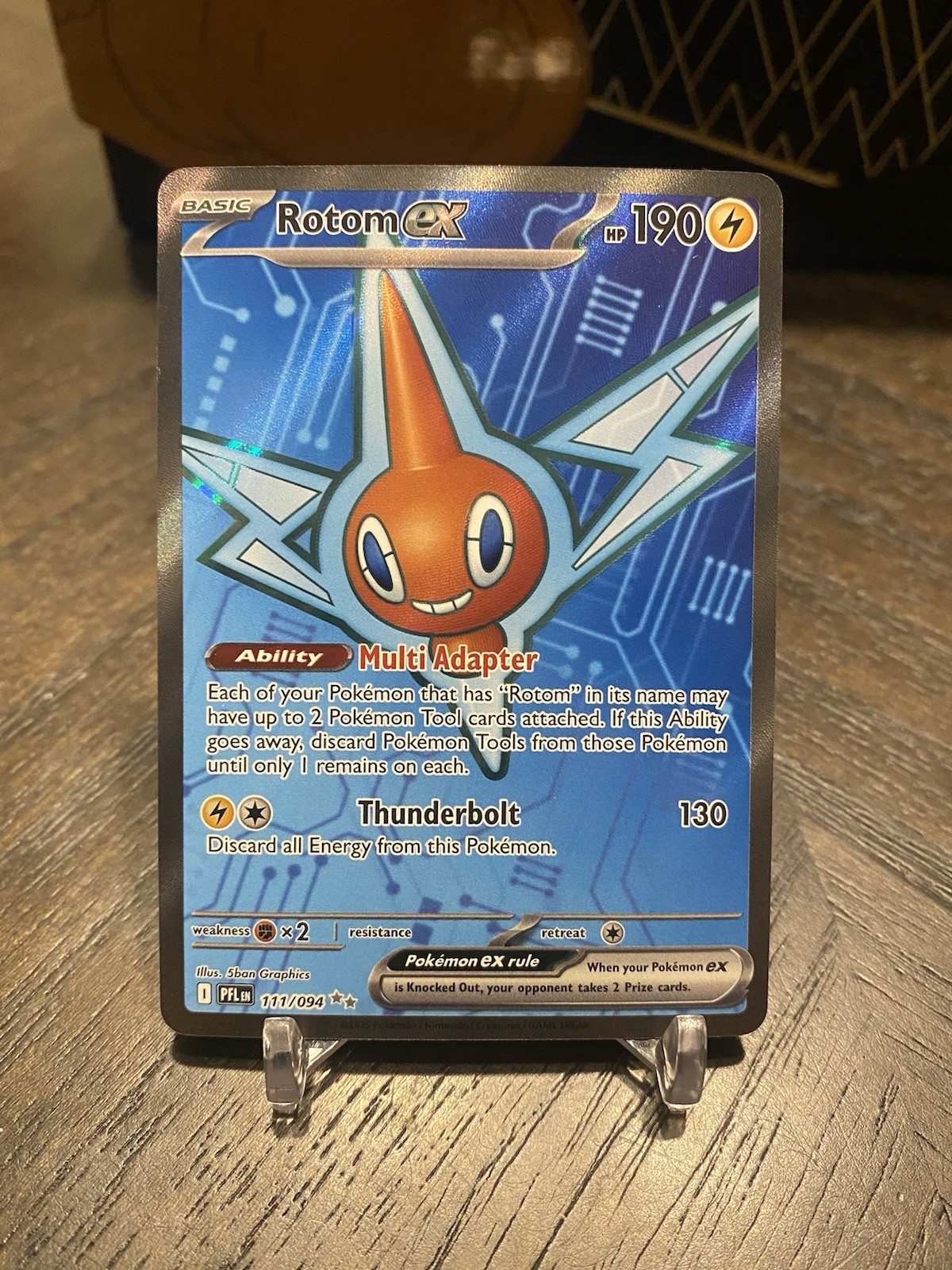 Rotom ex 111/094 Phantasmal Flames Ultra Rare Full Art Pokemon NM