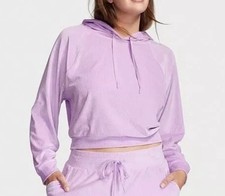 Victoria's Secret Velour Hoodie Jogger Set - Lilac / Purple / Unicorn Size S New