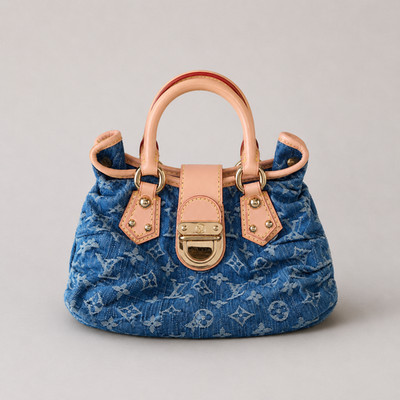 Louis Vuitton Tasche Monogram Denim Pleaty Blue