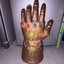 Infinity Gauntlet Superhero Costume Prop, Gold w/ Multicolor Stones