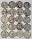 Set of (20)  Silver Quarters, 19 Washington 1935-64, Plus 1 No Date  Liberty