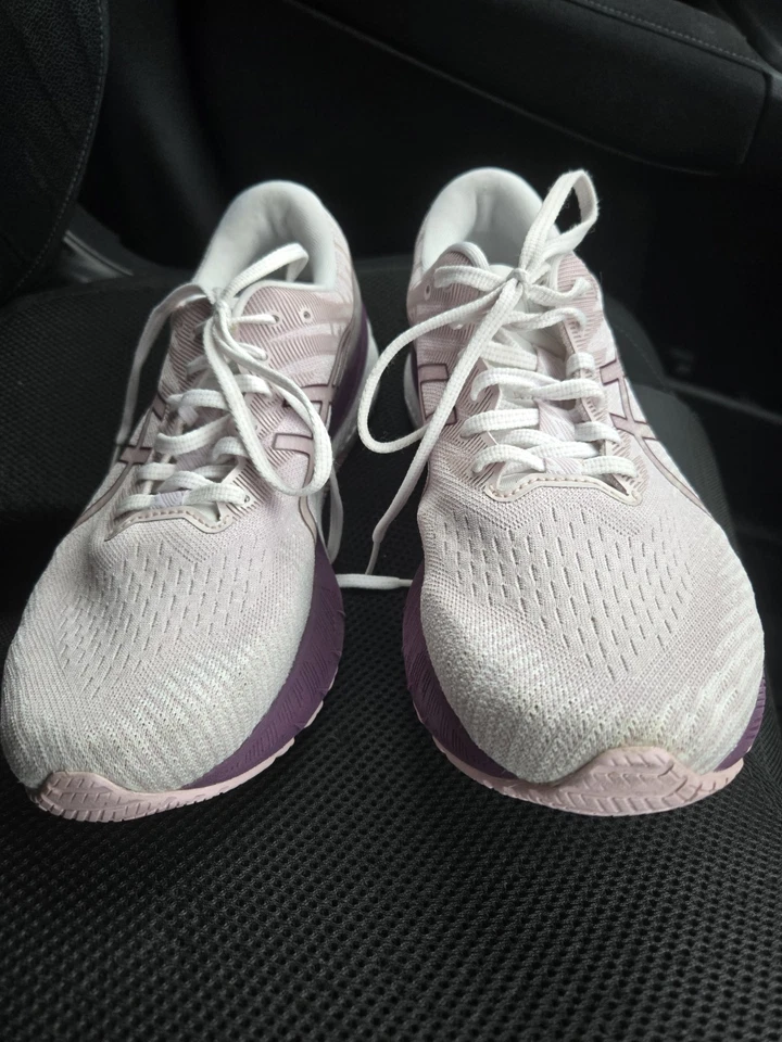 Zapatos para correr para mujer ASICS GT 2000 10 talla 11 púrpura blanco Foto 3 de 4