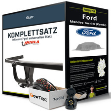 Für FORD Mondeo Turnier I II Typ BNP Anhängerkupplung starr +eSatz 7pol uni. 93-