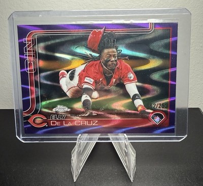 2025 Topps Chrome Elly De La Cruz #USC189 Purple Refreactor /250