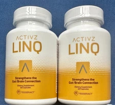 2 X ACTIVZ LINQ 60 Capsules Strengthens The Gut/brain Connection Free Shipping